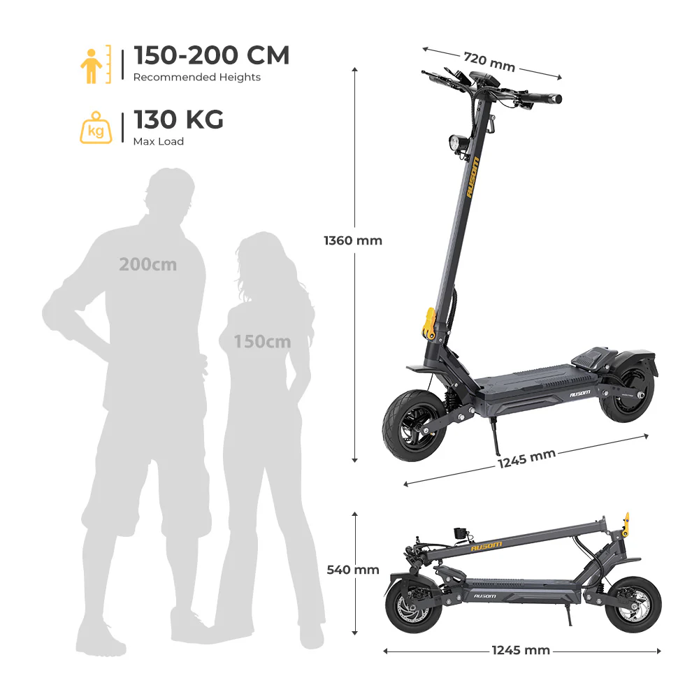 Ausom Gosoul 2 Pro Dual Motor Electric Scooter - Image 10